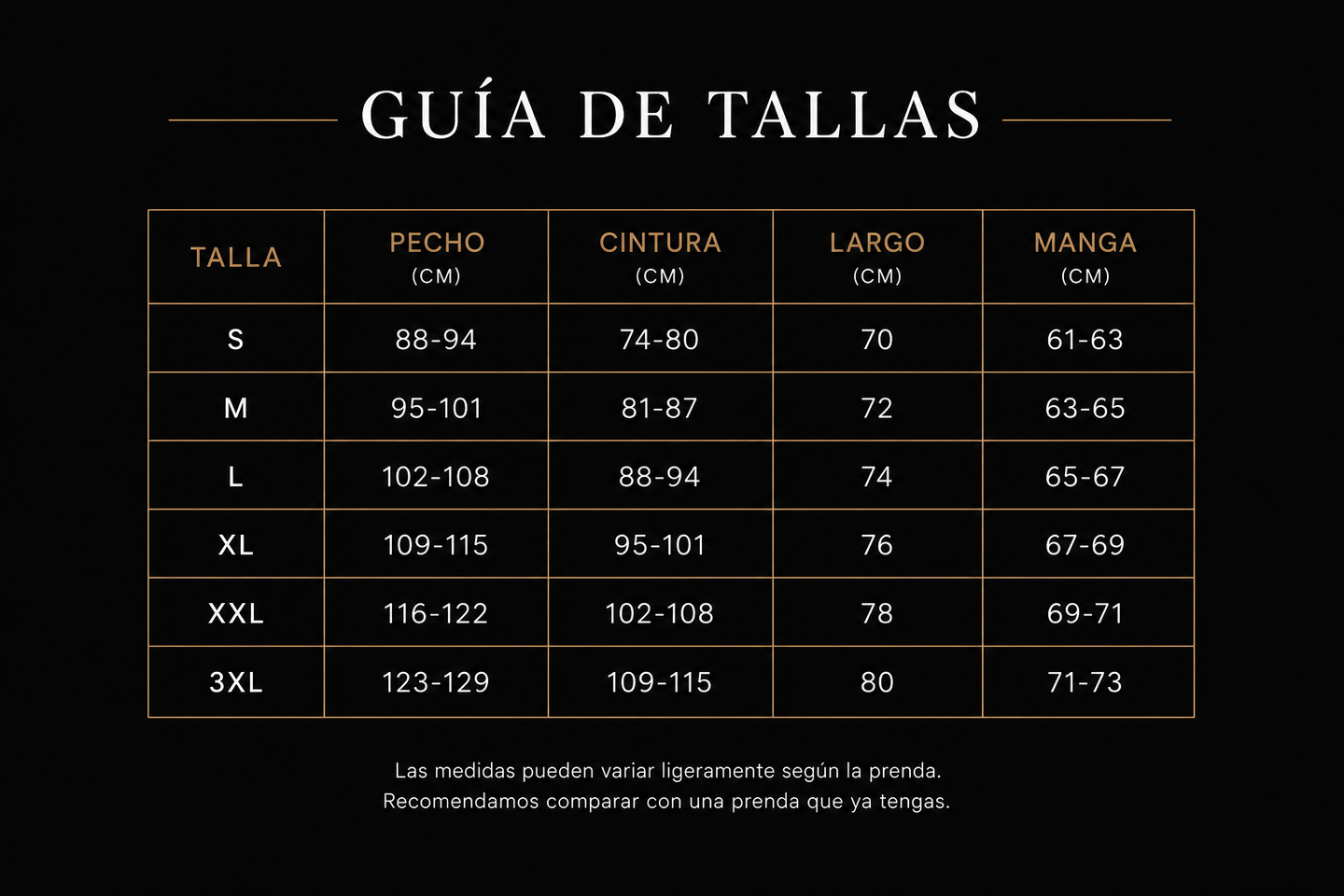 TALLAS